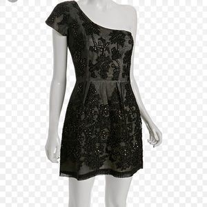Black beaded French Connection dress